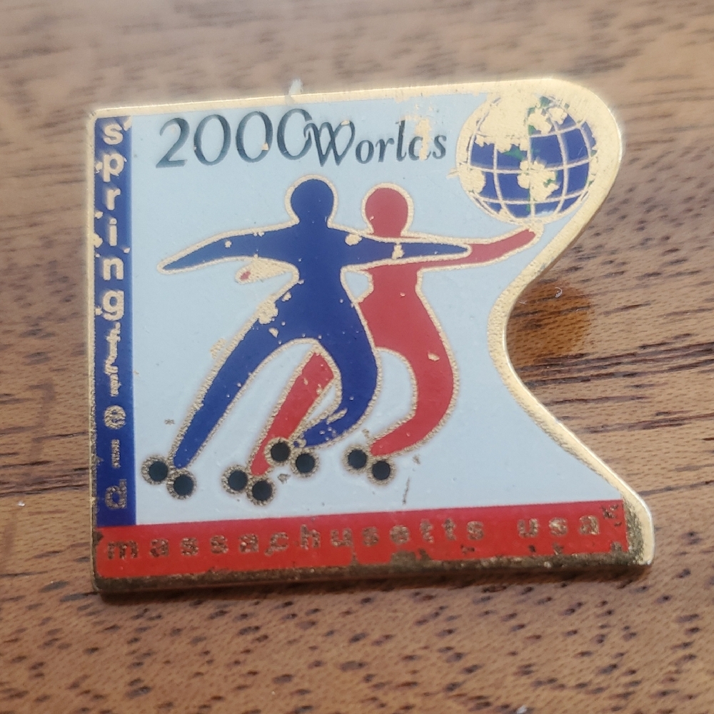 2000 Worlds Roller Skating Pin...Springfield Ma.